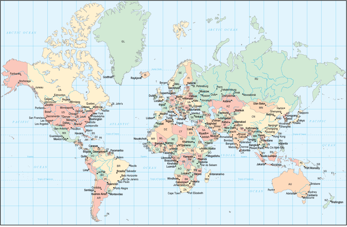 World Map Detailed Map Of The World And Its Countries